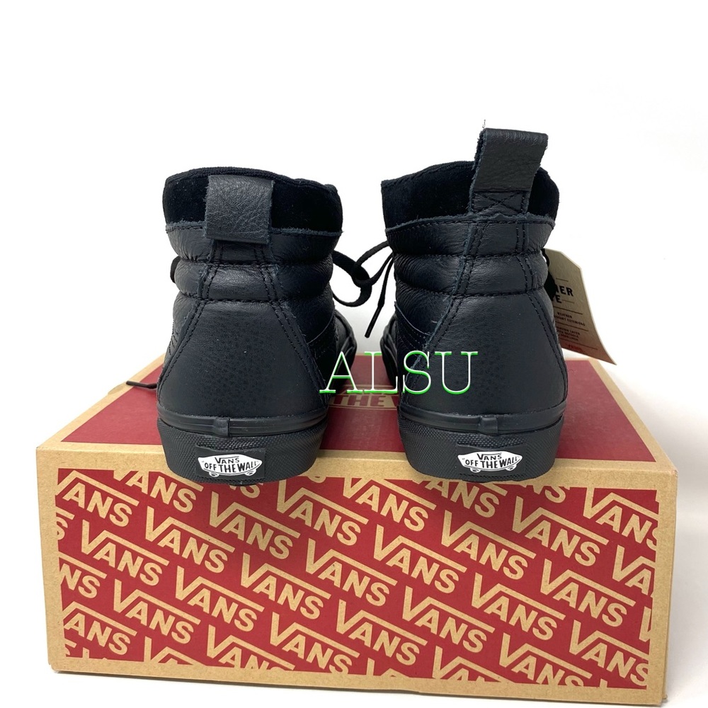 VANS SK8-HI MTE Leather Black Women’s Sneakers Size 8.5 VN0A4BV7XKN - Picture 2 of 10